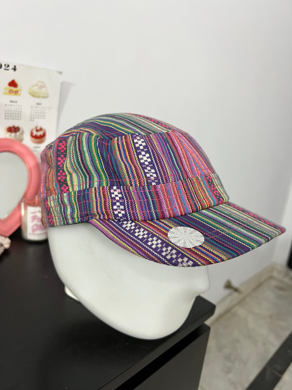 Vibrant Woven Purple Cap