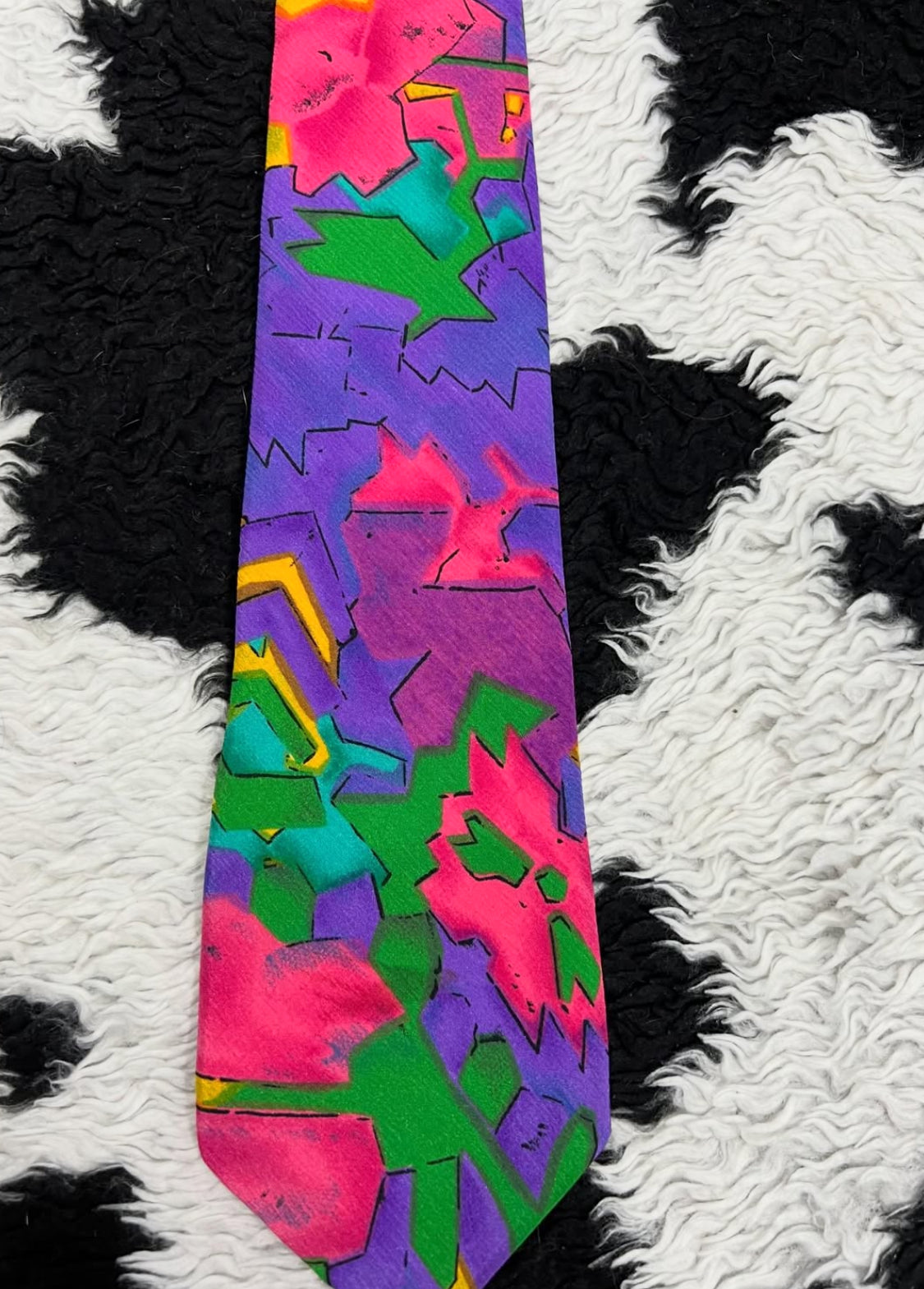 Vibrant Abstract Art Tie