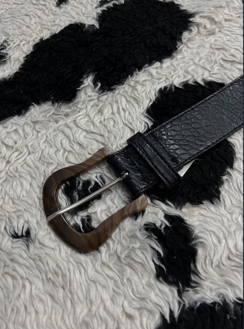 Brown-Buckle Black Belt