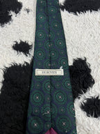 Hornes Green Narrow Embroidered Tie