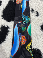 Burton Black Geometric Tie