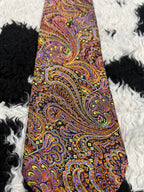 Tootal Fully Embroidered Vibrant Paisley Tie