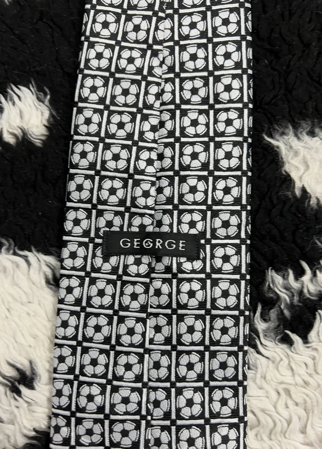 Embroidered Football Tie