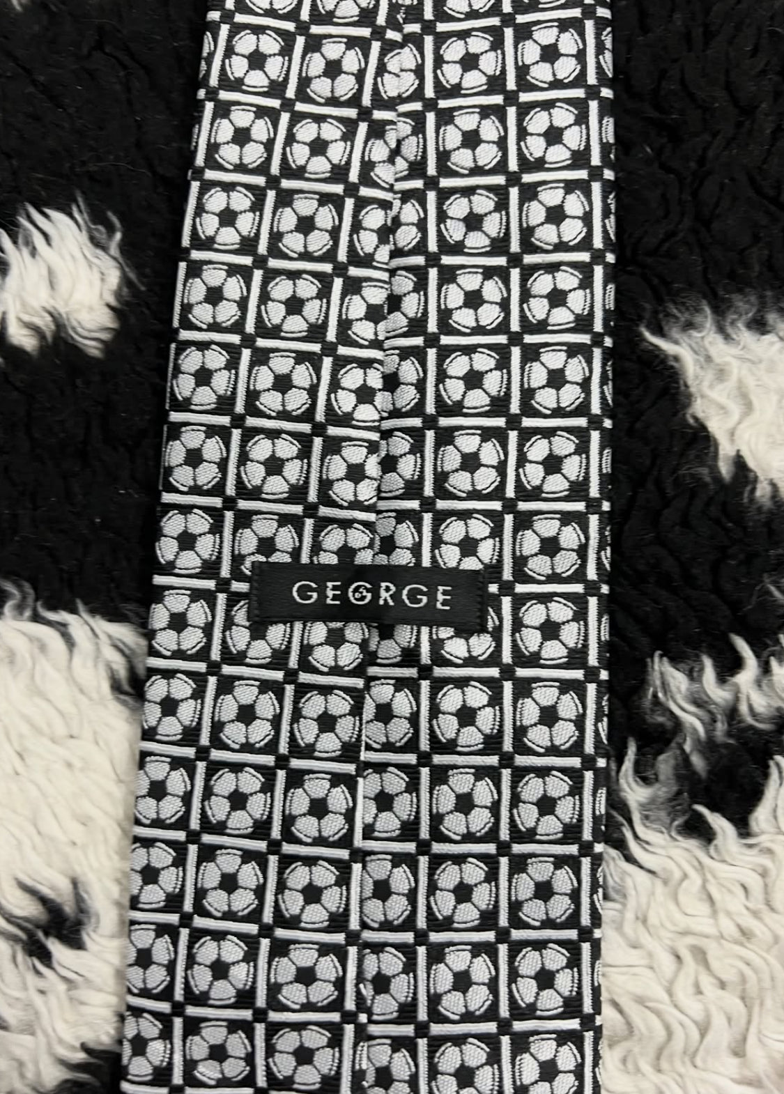 Embroidered Football Tie