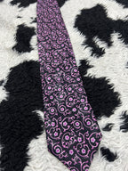 Black & Pink Floral Tie