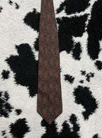 Black & Maroon Paisley Tie