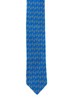 Blue Musical Notes Tie