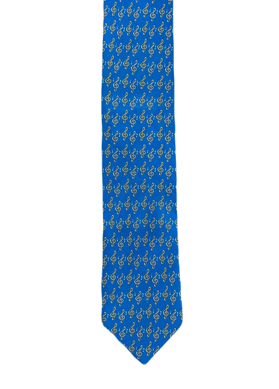 Blue Musical Notes Tie