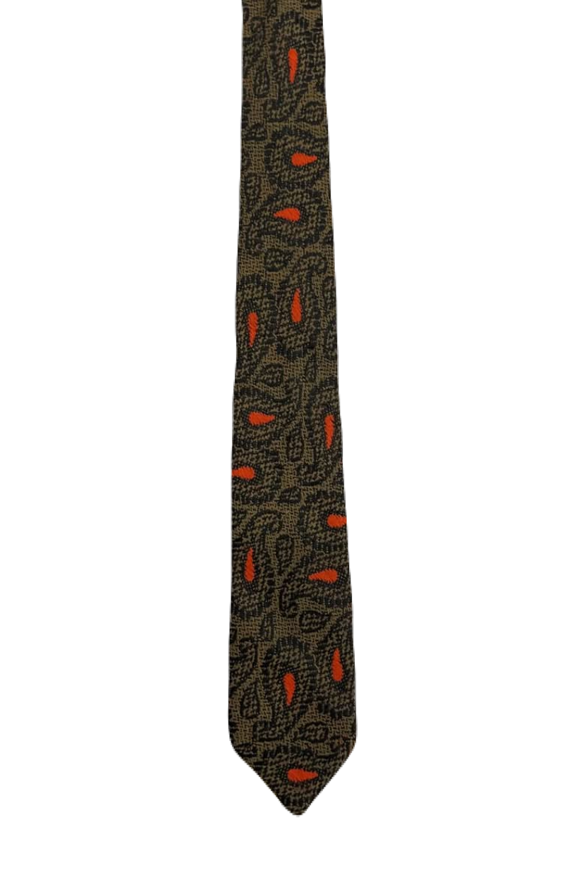 Woolen Narrow Paisley Tie