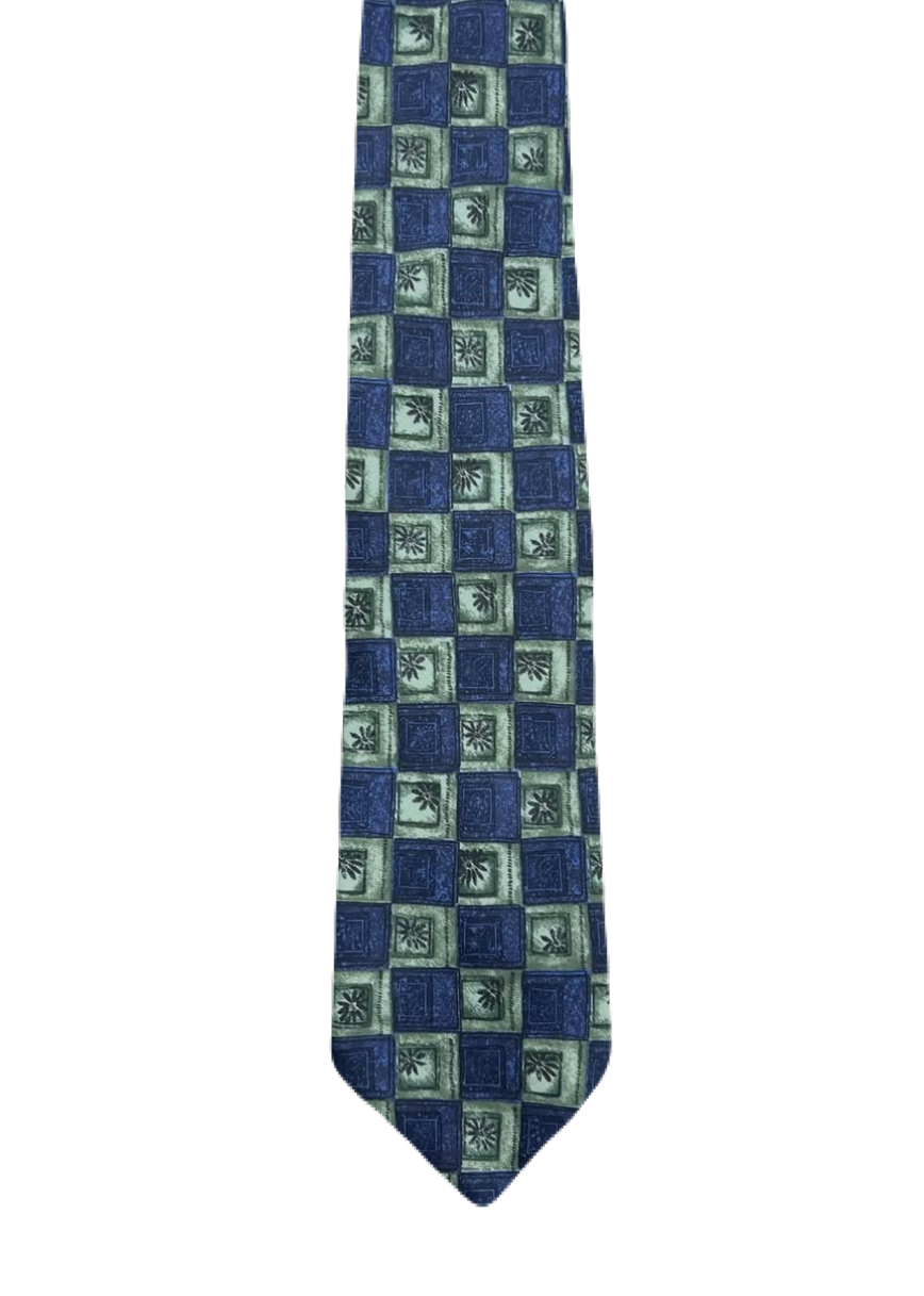 Marks & Spencer Blue and Green Tie