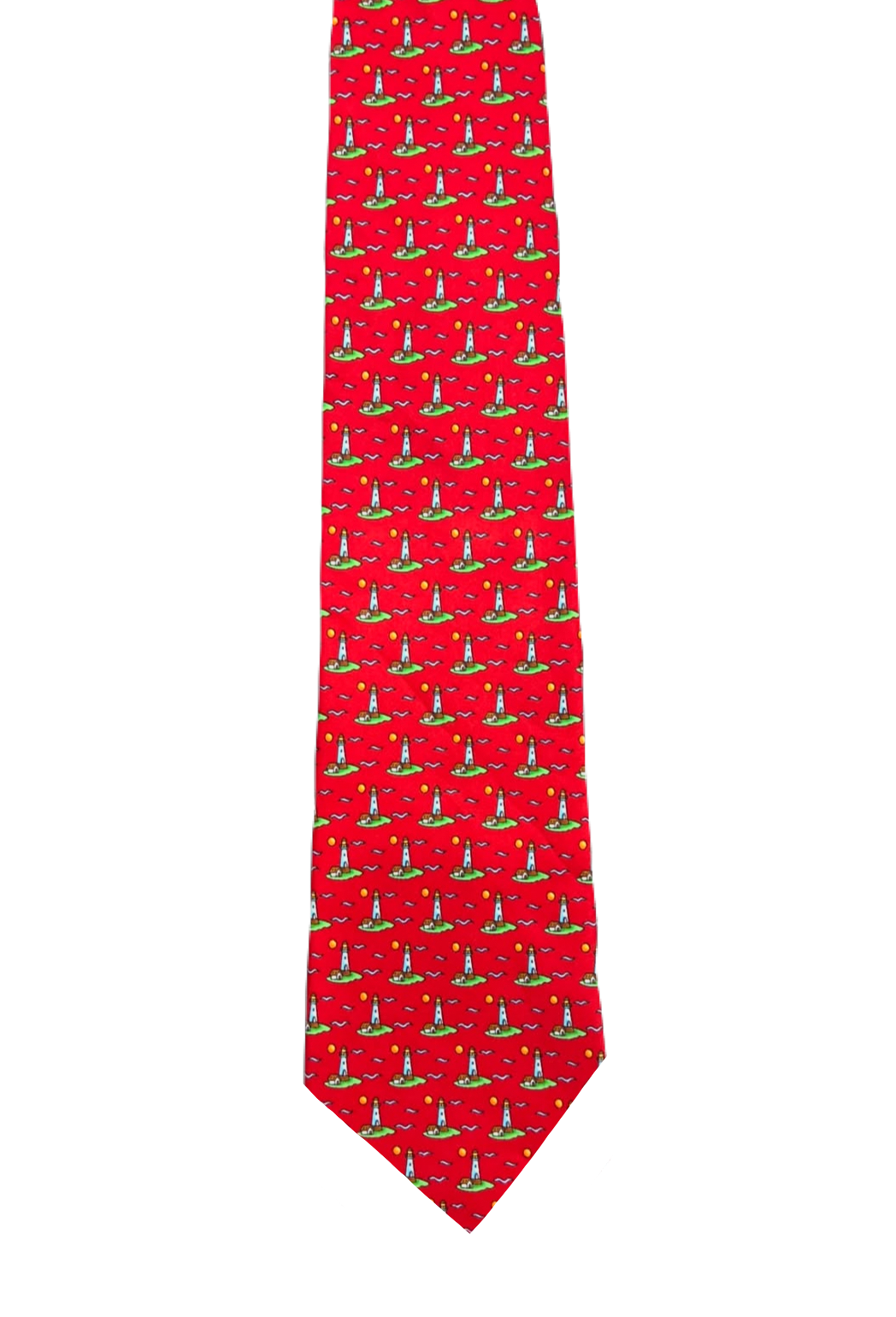 Red Lighthouse Tie