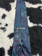 Don Loper Blue Paisley Embroidered Tie