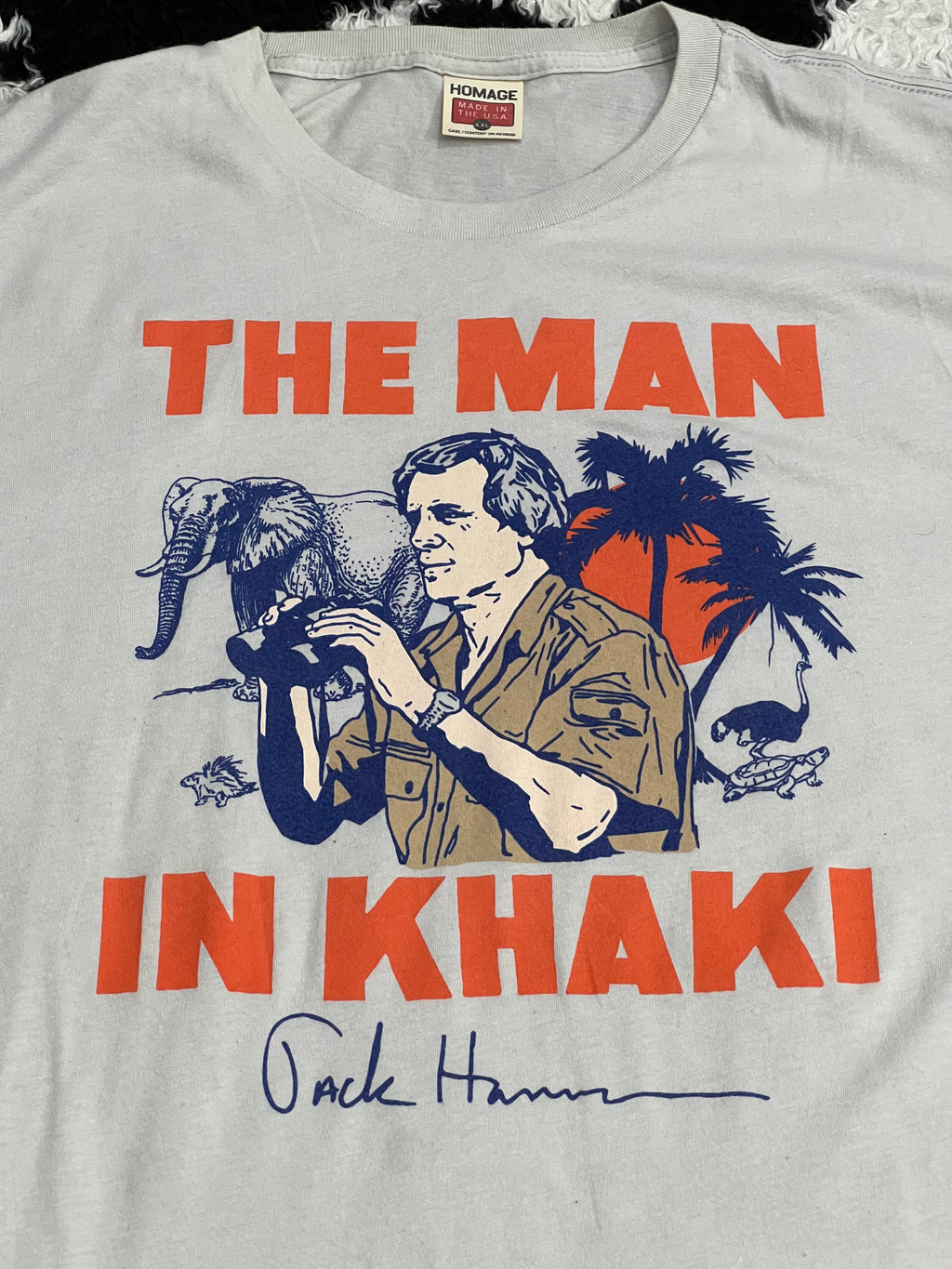 "The Man in Khaki, Jack Hanna" Tee (Large / Extra Large)