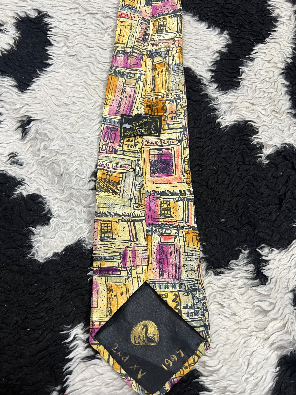Italian Town Painting Tie