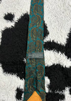 PRINCIPLES Green Paisley Narrow Tie