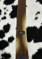 Brown Abstract Art Narrow Tie