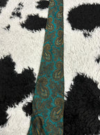 PRINCIPLES Green Paisley Narrow Tie
