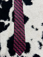 Kensington Black & Pink Embroidered Tie