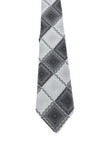 Grey Embroidered Tie