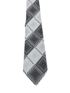 Grey Embroidered Tie