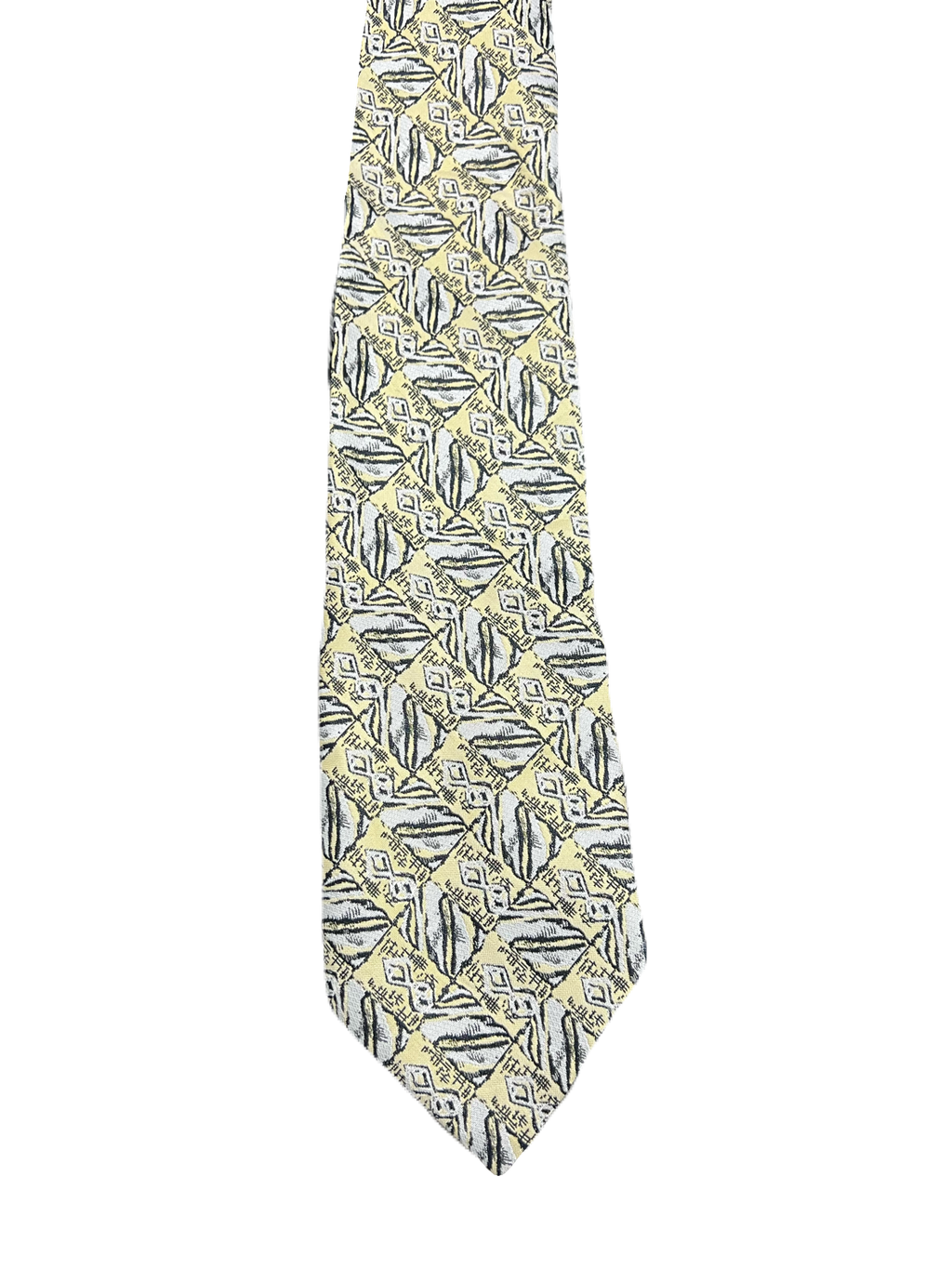 Filati Yellow Embroidered Tie