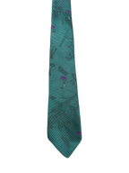 Planes & Parachute Narrow Embroidered Tie