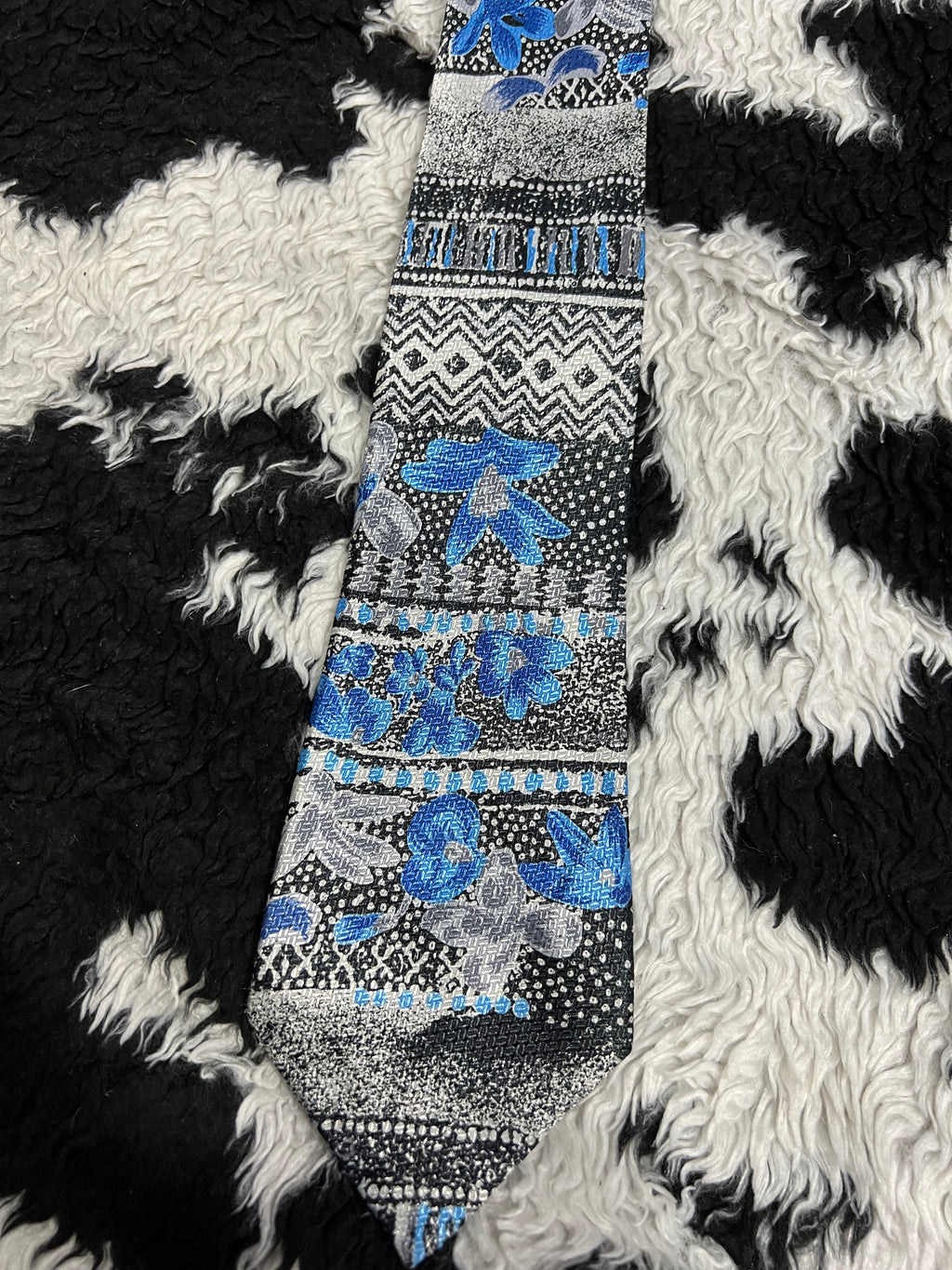 Blue Flowers Tie