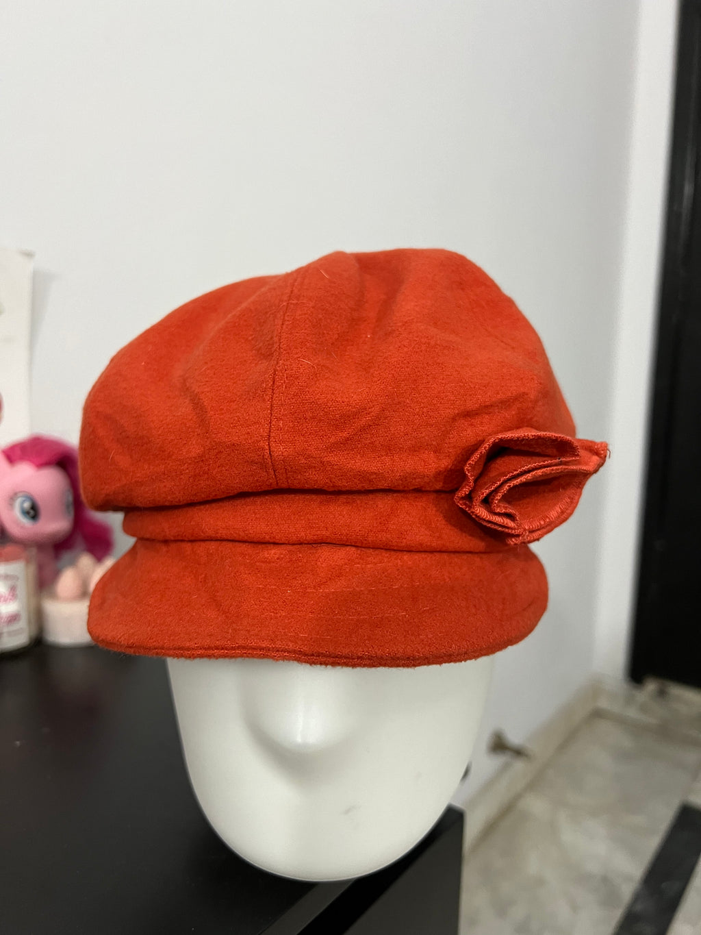 Orange Floral Cap