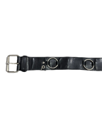Black Metal Rings Belt