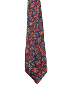 St. Micheal Blue & Red Embroidered Floral Tie