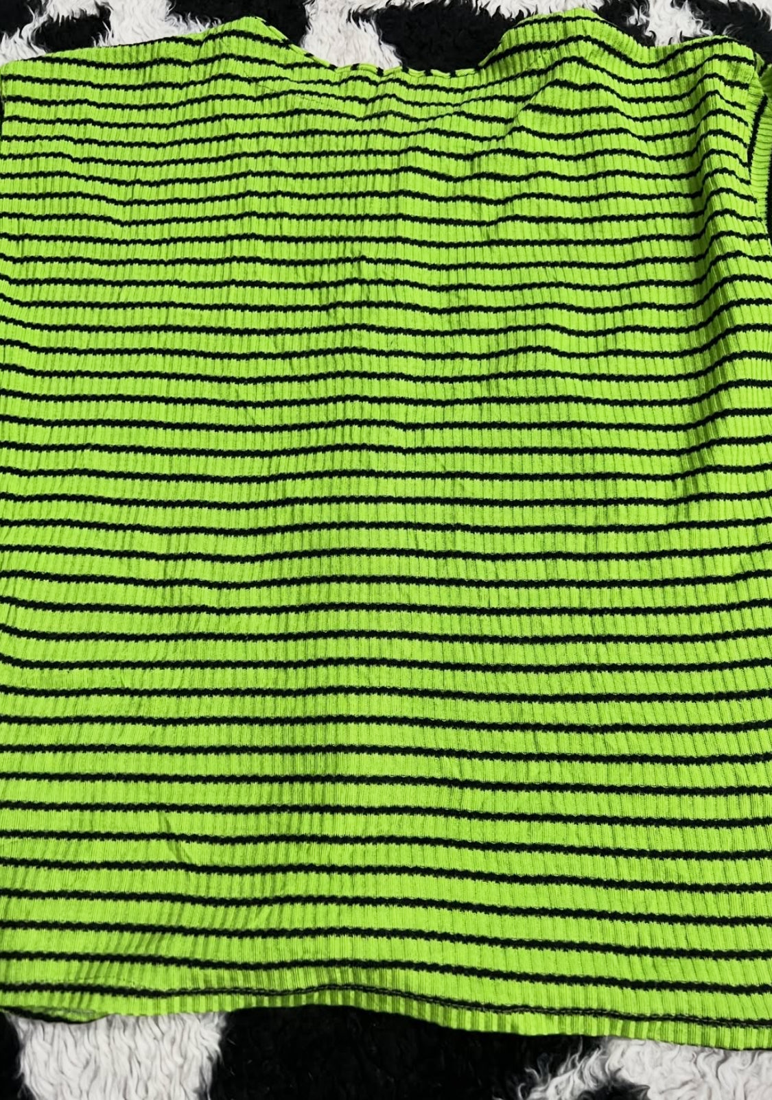 Green & Black Striped Buttonup