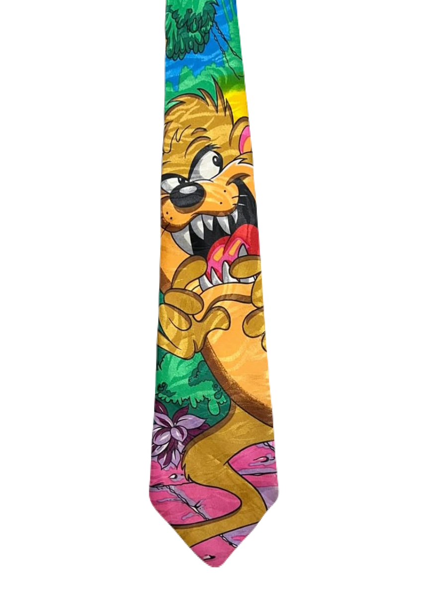 Vibrant Looney Tunes Taz Tie