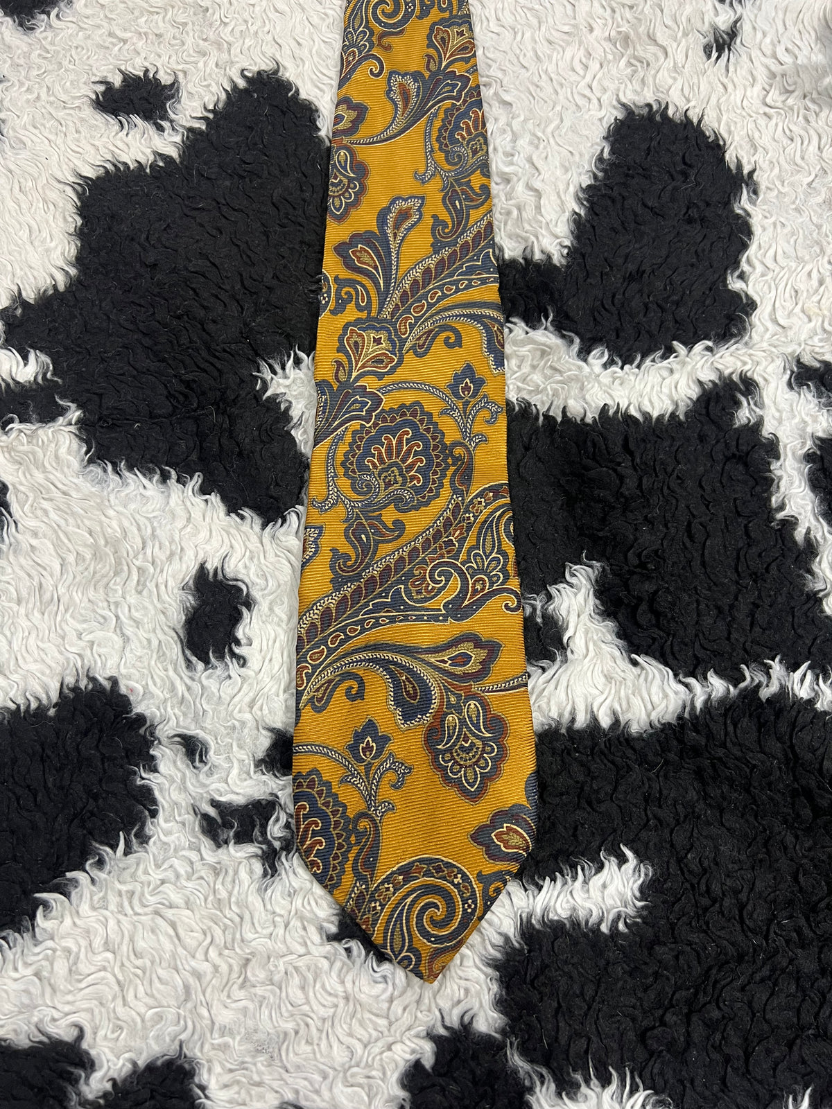 Corporate Mustard Embroidered Tie