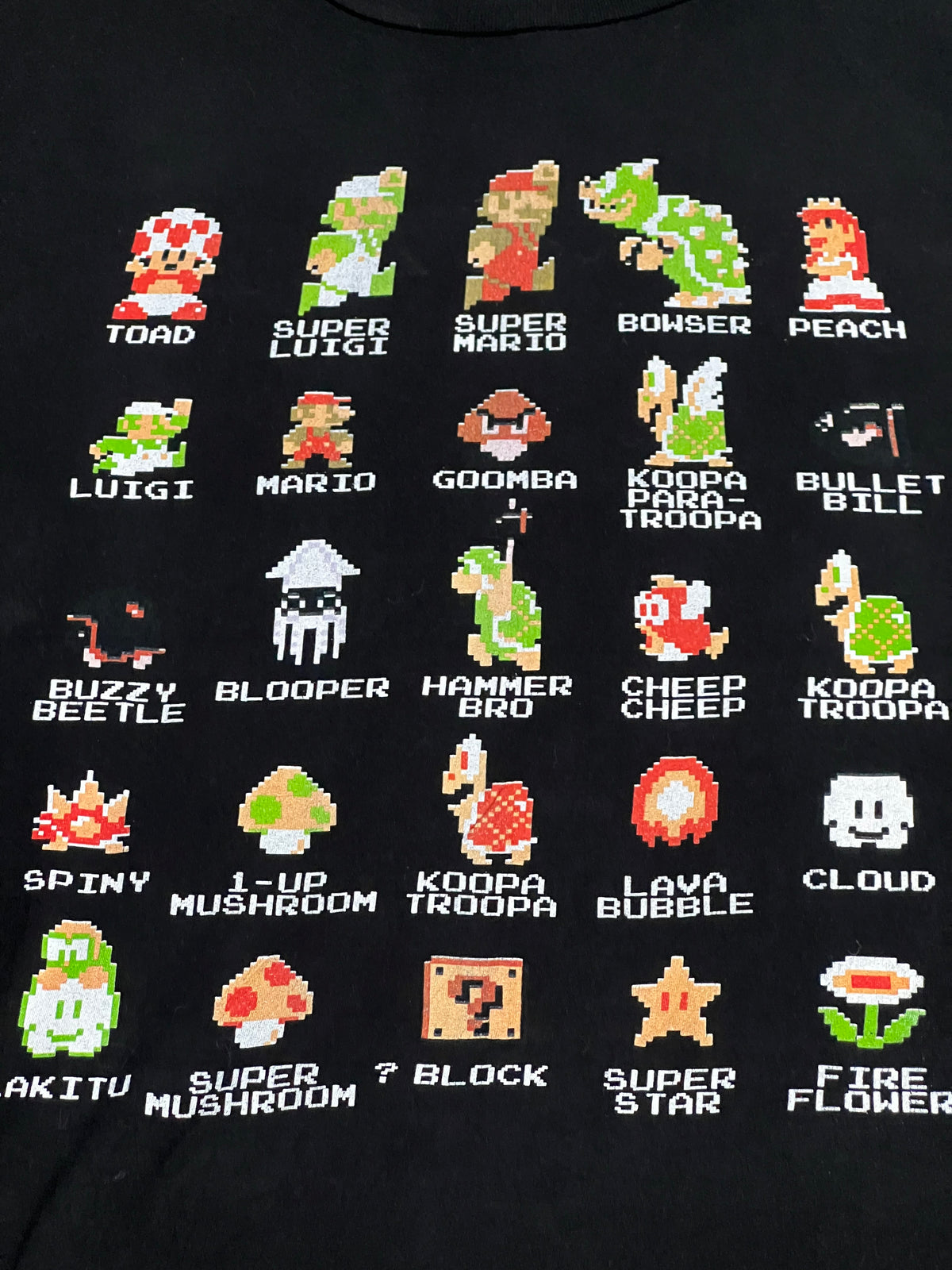 Super Mario Characters Tee (Large)