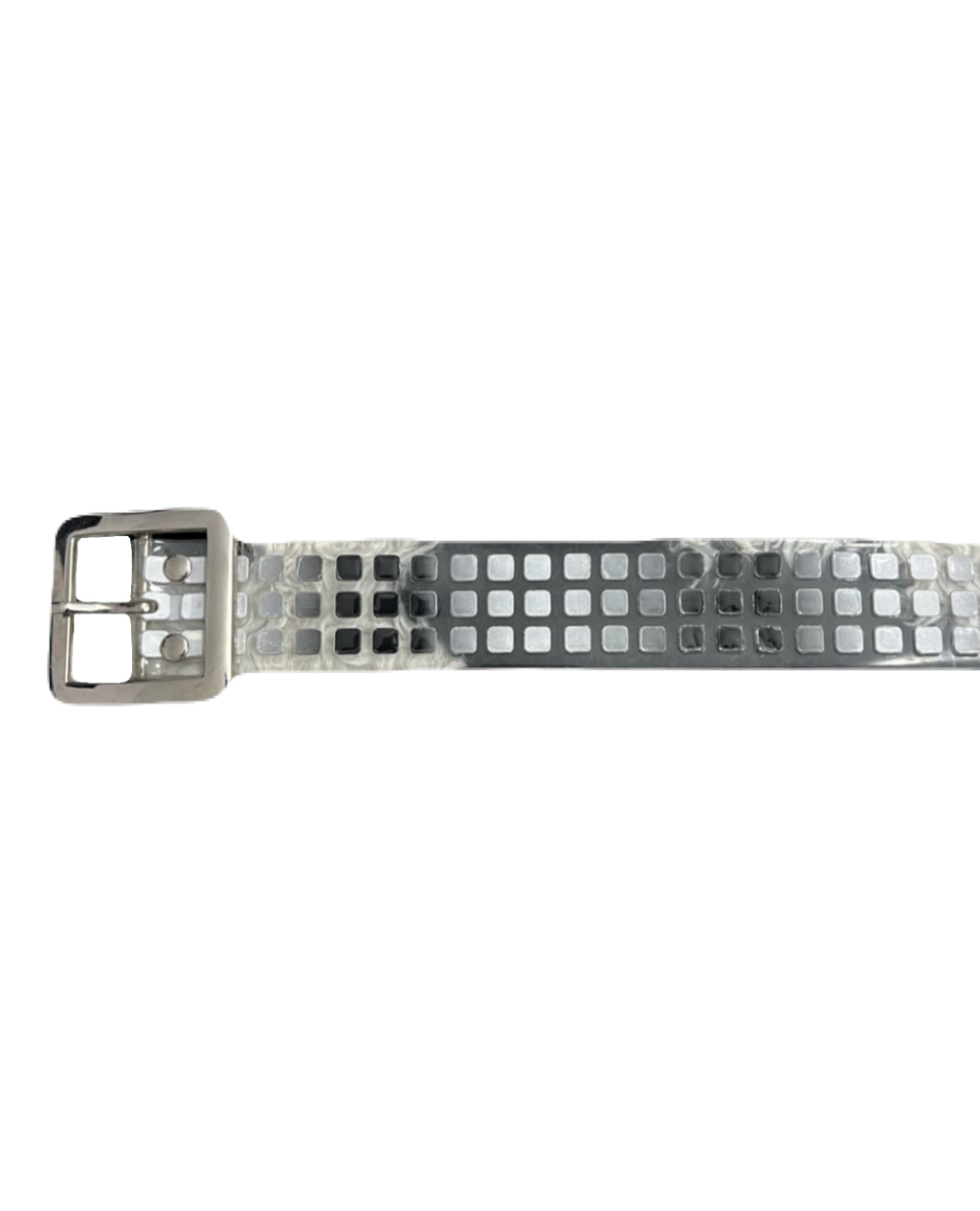 Transparent Black & White & Grey Belt