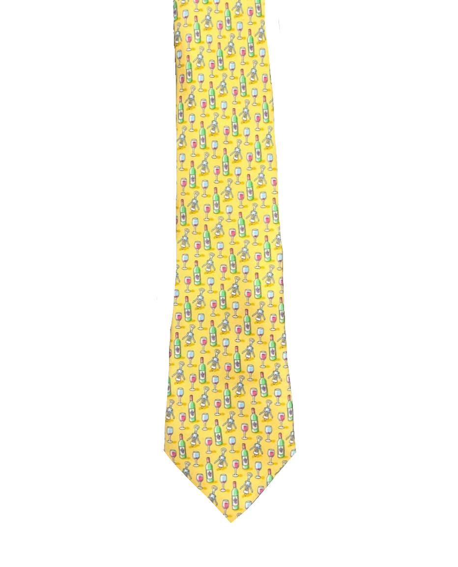 Wine Bottles & Winery Tie