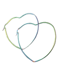 Heart Metal Hoops