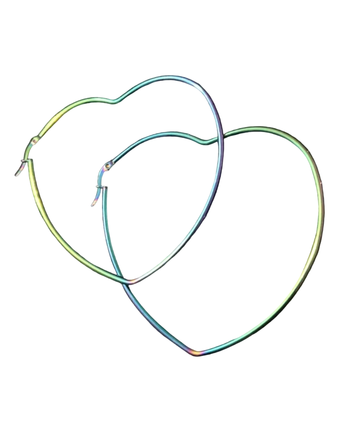 Heart Metal Hoops
