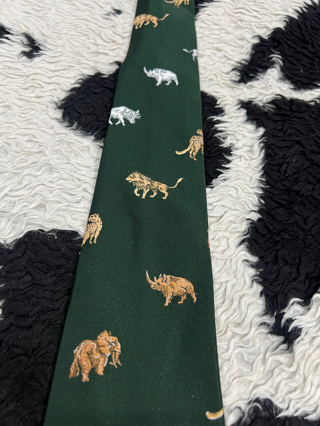 Wildlife Embroidered Tie