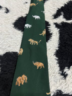 Wildlife Embroidered Tie