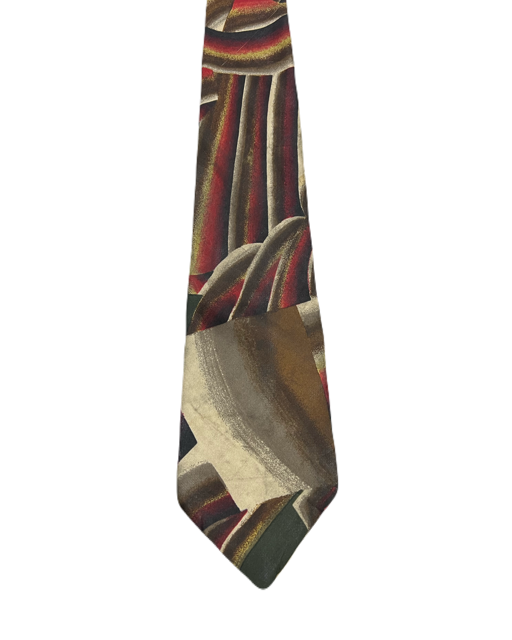 Pierre Cardin Abstract Red & Brown Tie