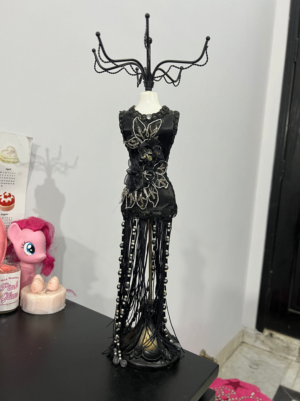 Black Jewelry Dress Mannequin