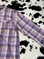 Petroleum Embroidered Buttonup