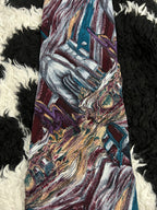 J. Garcia Purple Abstract Painting Tie