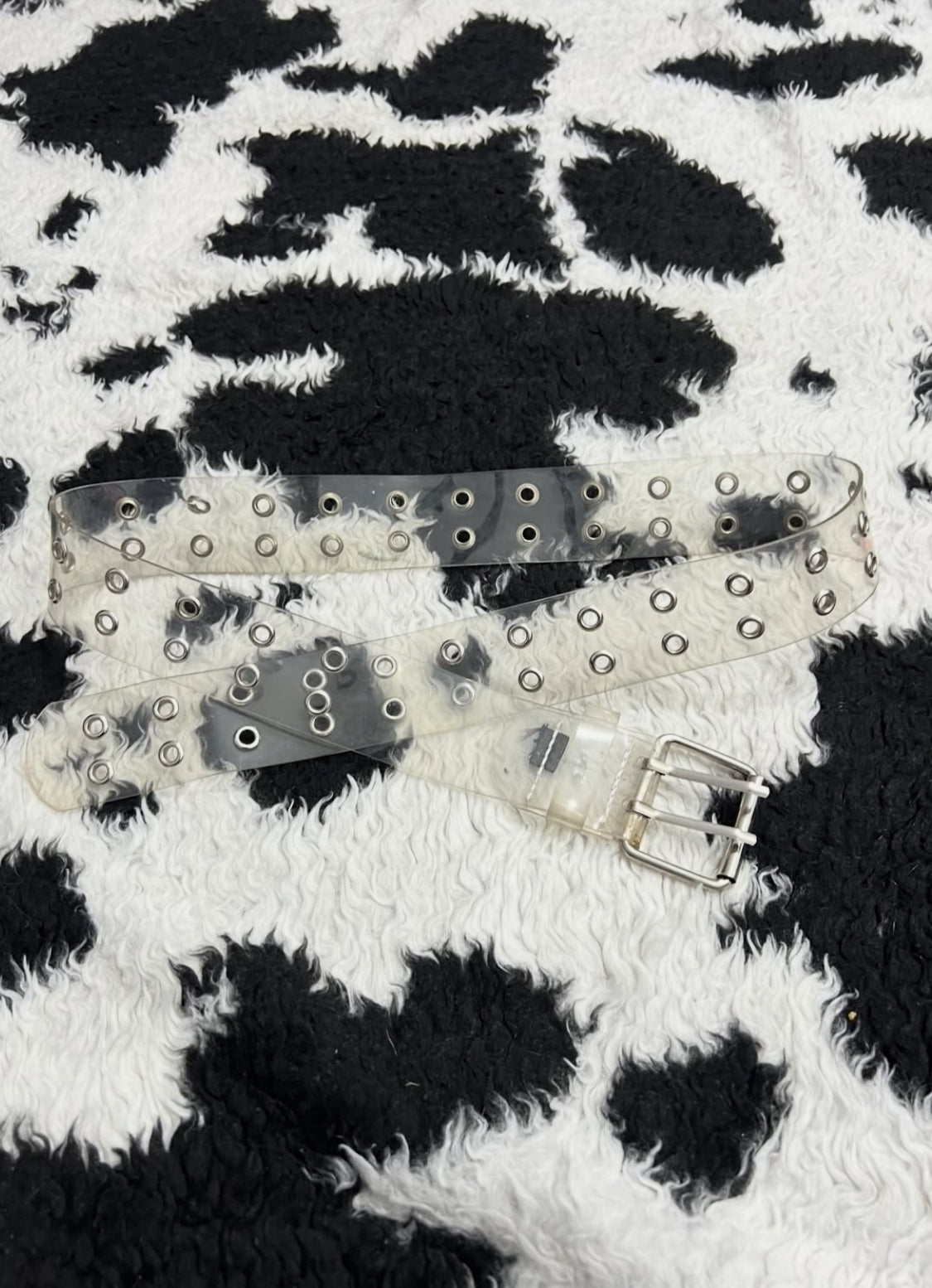 Transparent Double-Hole Belt