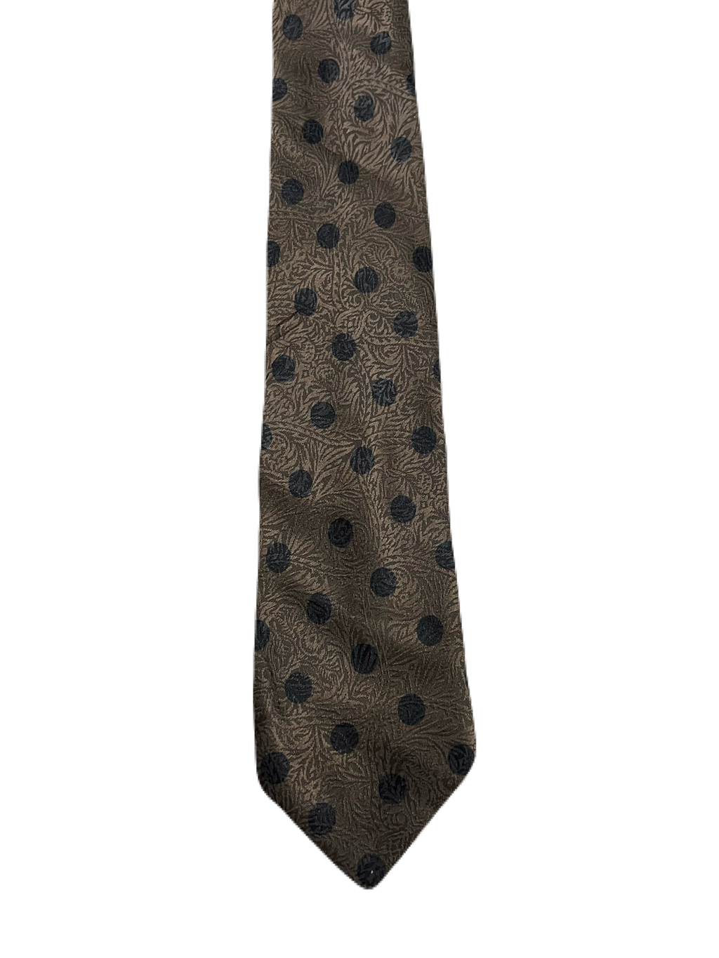 Brown & Black Dotted Tie