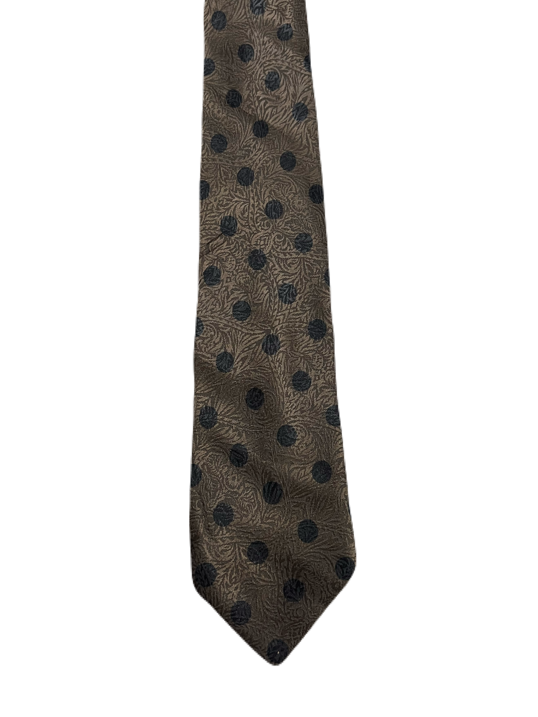 Brown & Black Dotted Tie