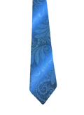 Double-Shaded Blue Paisley Tie