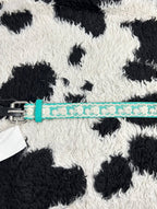 Teal Lace Narrow Belt
