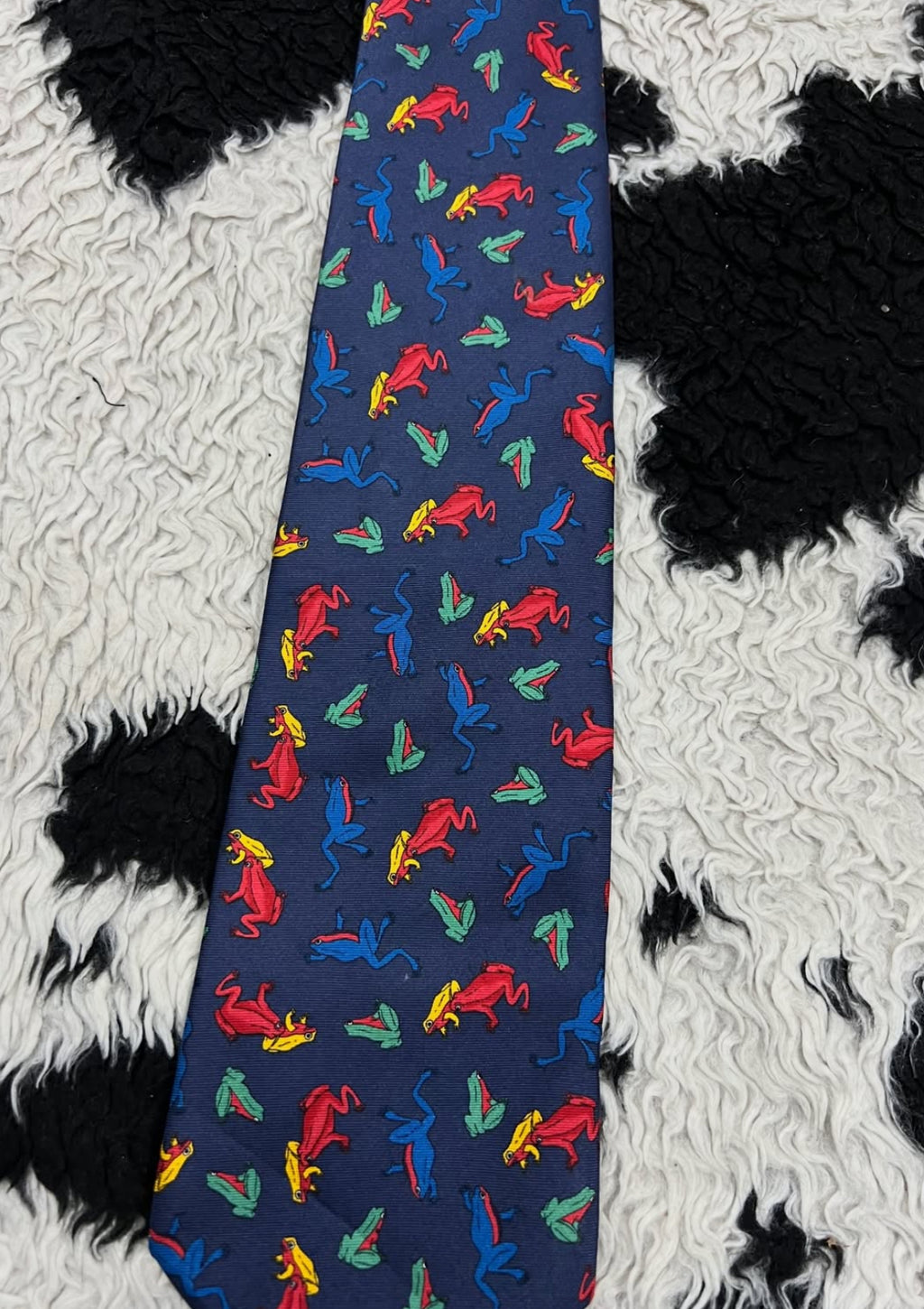 Colorful Frogs Tie